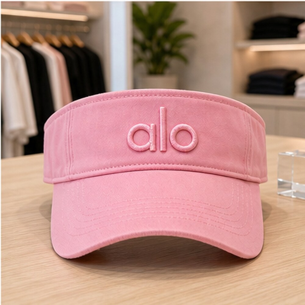 ALO Yoga Pink Golf Open Top Visor Hat Activewear